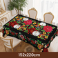 📢📢50 % RABATT !! ⏰Mexikanische Tischdecke mit Blumenmuster und Wellenrand