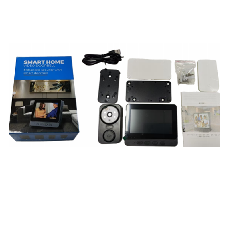 Fröhliches Neujahr! 50% auf alles 🎊⏰Drahtlose Video-Türklingel mit 2.4GHz Monitor – Einfache Installation, scharfer Nachtsichtmodus & Audio in Echtzeit 🏡
