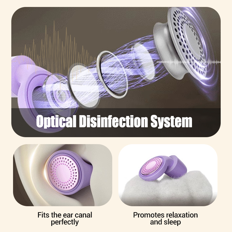 Ohrstöpsel mit UV-C Sterilisations-Etui – Für gesunden Schlaf & Hygiene, inkl. Ladecase gegen Schnarchen & Lärm 🛌🔇✨