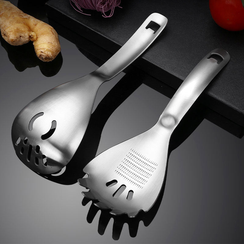 🥄50 % Rabatt ✨ 🍳 5-in-1 Edelstahl-Küchenhelfer – Schöpfkelle, Flaschenöffner, Nudelsieb, Kartoffelstampfer & Eiertrenner