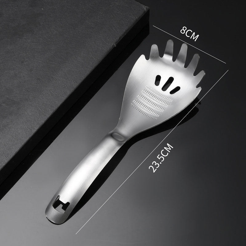 🥄50 % Rabatt ✨ 🍳 5-in-1 Edelstahl-Küchenhelfer – Schöpfkelle, Flaschenöffner, Nudelsieb, Kartoffelstampfer & Eiertrenner