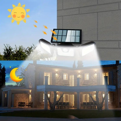LED Solar-Wandleuchte – Wasserdichte Außenleuchte mit Bewegungsmelder für Garten & Hof🌞💡