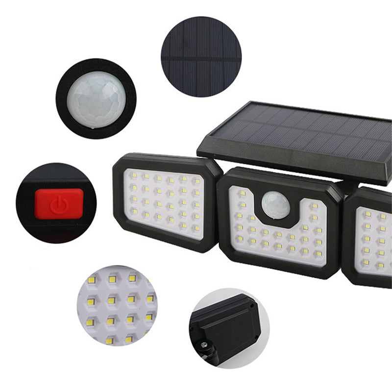 LED Solar-Wandleuchte – Wasserdichte Außenleuchte mit Bewegungsmelder für Garten & Hof🌞💡