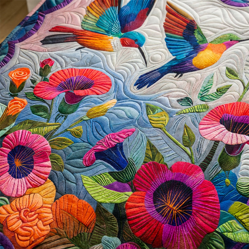 Kuschelige Flanelldecke mit folkloristischen Blumenmustern – Weich, warm & dekorativ 🌸🛋️