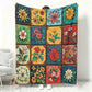 Kuschelige Flanelldecke mit folkloristischen Blumenmustern – Weich, warm & dekorativ 🌸🛋️