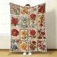 Kuschelige Flanelldecke mit folkloristischen Blumenmustern – Weich, warm & dekorativ 🌸🛋️