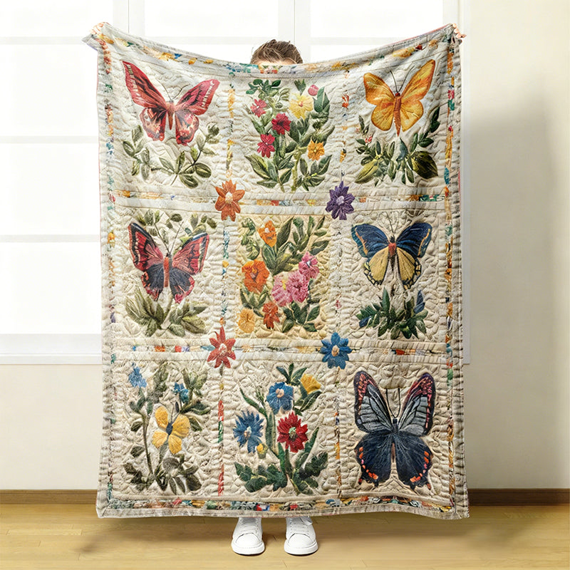 Kuschelige Flanelldecke mit folkloristischen Blumenmustern – Weich, warm & dekorativ 🌸🛋️