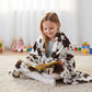 📢 50 % RABATT !!Kuschelige Flanell-Wurfdecke mit Kuhflecken-Muster – Weich & Warm für Sofa & Bett 🛋️🐄