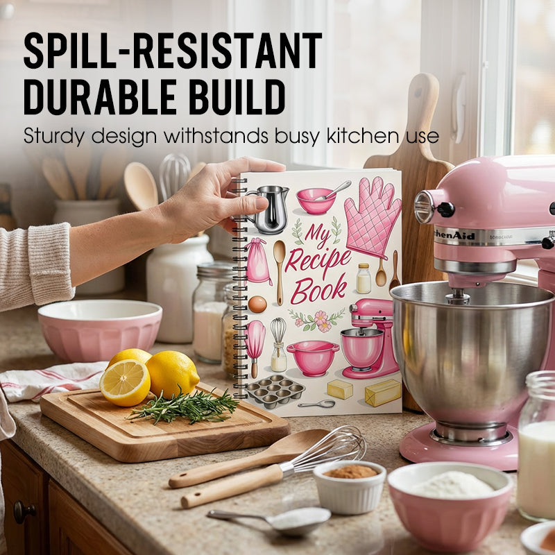Mein Rezeptbuch – Küchen-Tagebuch & Kochplaner als Spiralnotizbuch 🍳📝