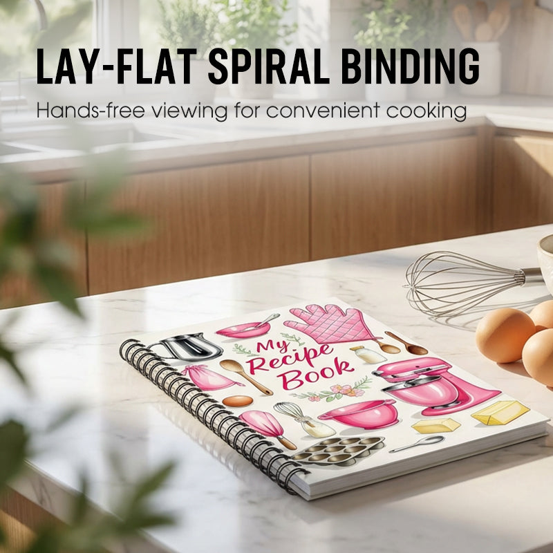 Mein Rezeptbuch – Küchen-Tagebuch & Kochplaner als Spiralnotizbuch 🍳📝