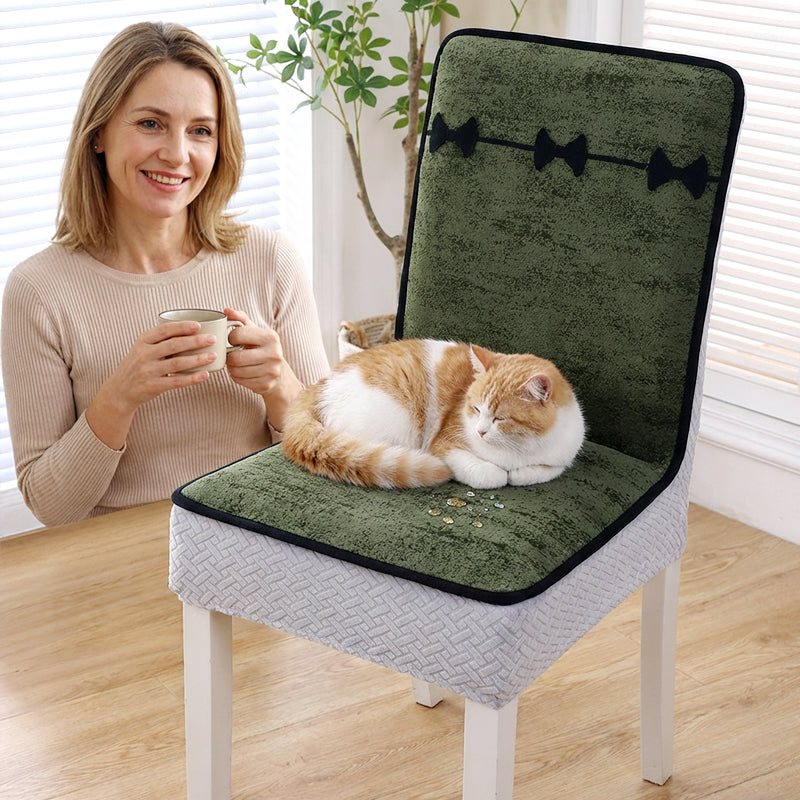 Stuhlbezug mit Rundum-Abdeckung – Hochwertiger Jacquard-Schutz für Esszimmer & Zuhause 🪑✨