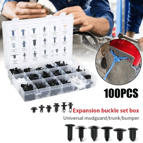 🧰 Universelles Auto-Klippsset – Kunststoff-Expansionsnieten & Schrauben, praktisch für Stoßfänger, Kotflügel & Verkleidungen 🚗