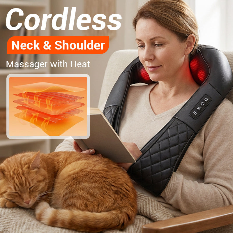 💆‍♀️ Elektrische Nacken- & Schultermassage – USB-aufladbar, für Nacken, Schultern, Taille & Beine, mit Kneifmassage