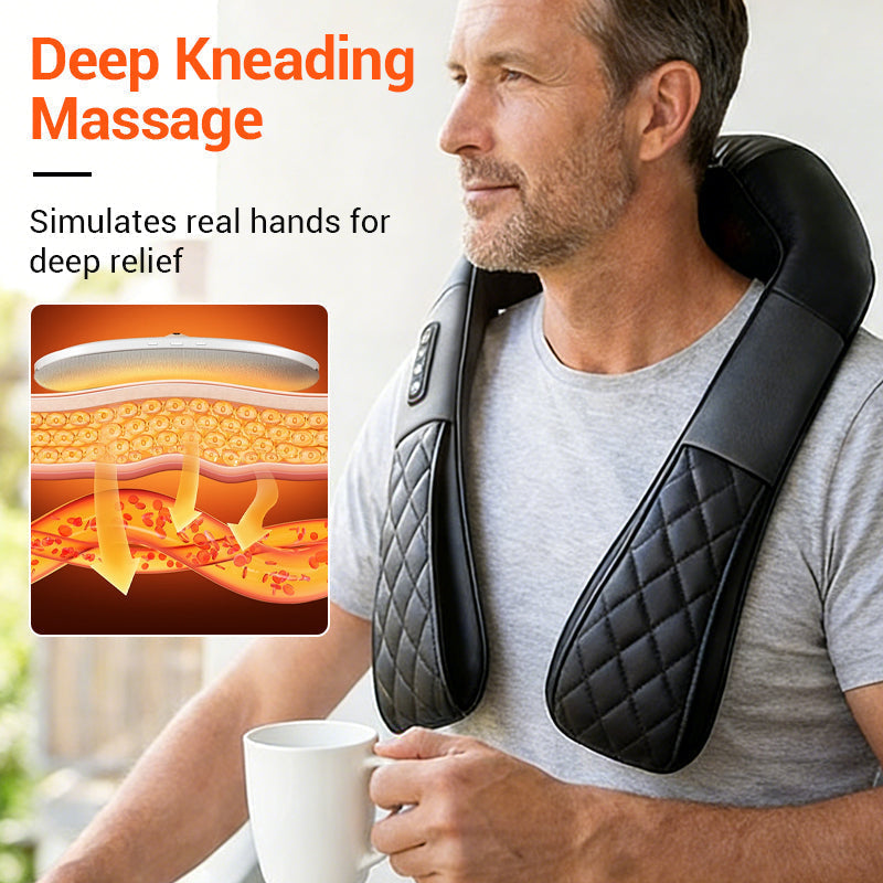 💆‍♀️ Elektrische Nacken- & Schultermassage – USB-aufladbar, für Nacken, Schultern, Taille & Beine, mit Kneifmassage