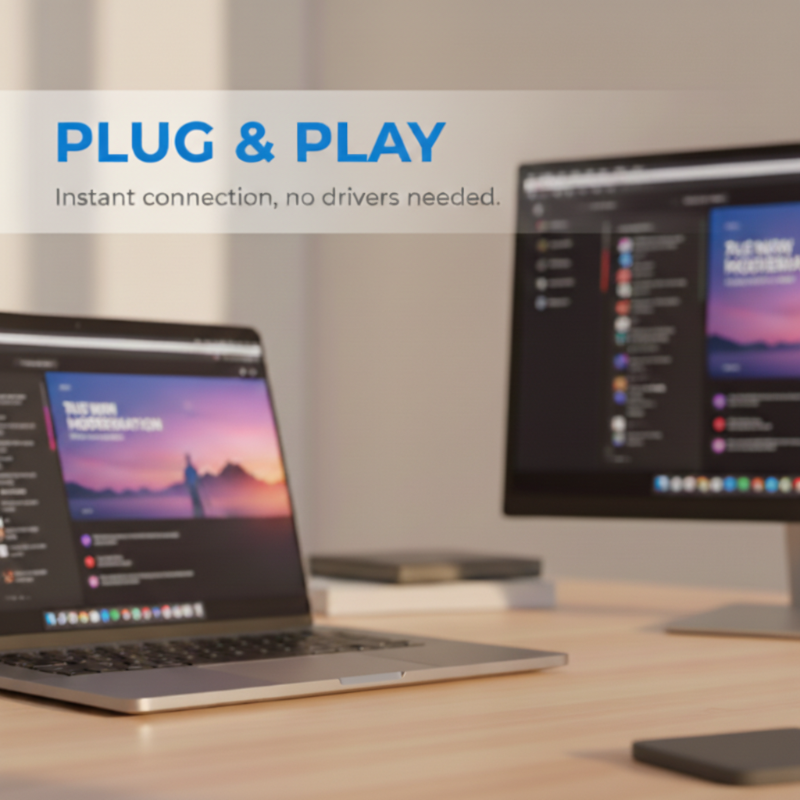 📡 Universeller Wireless-Display-Adapter – USB-C auf HDMI, Audio & Video synchron, kompatibel mit Smartphone, Laptop & TV 📱💻