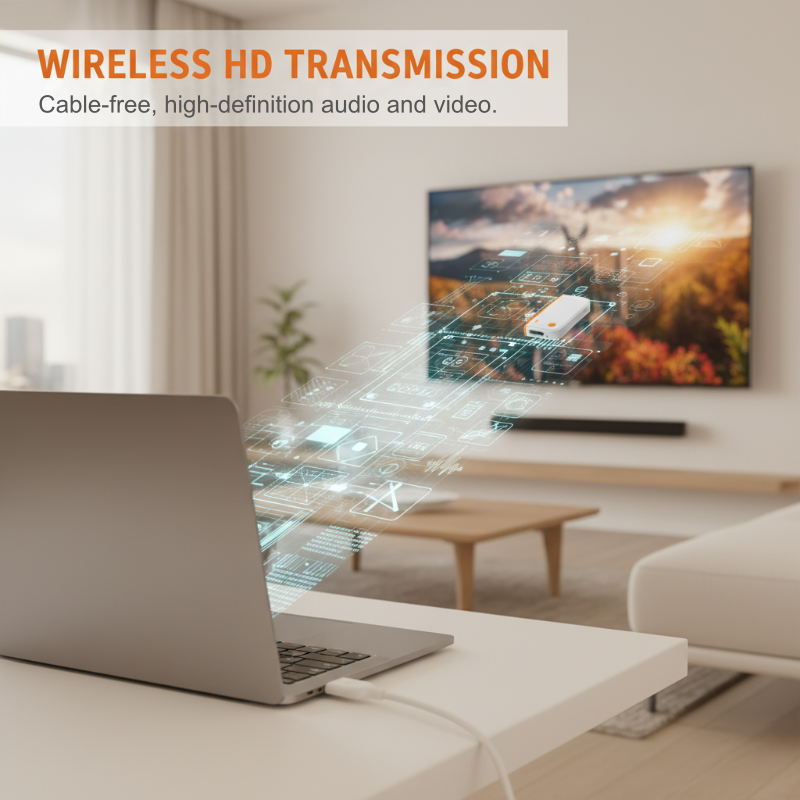 📡 Universeller Wireless-Display-Adapter – USB-C auf HDMI, Audio & Video synchron, kompatibel mit Smartphone, Laptop & TV 📱💻