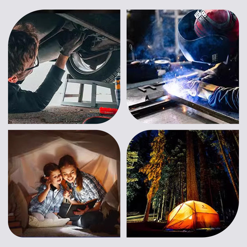 💡 LED-Arbeitsleuchte 3000LM mit Magnetfuß & Aufhängehaken 🔋 5200mAh Akku für Werkstatt, Garage und Auto