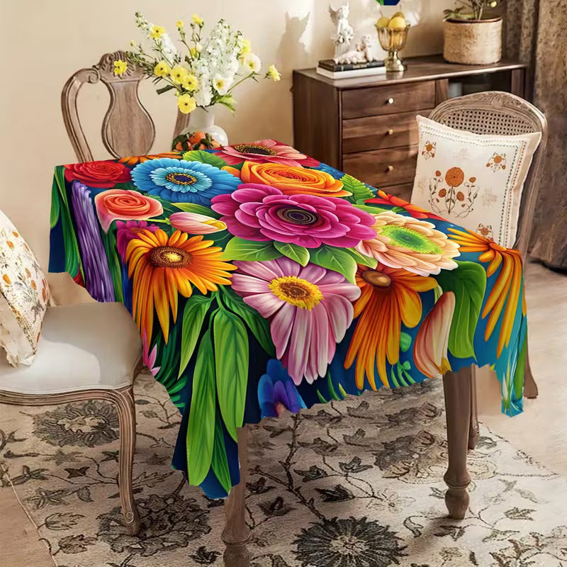 Tischdecke im Mexikanischen Stil – Mandala-Retrodruck, Verschiedene Designs 🏡✨