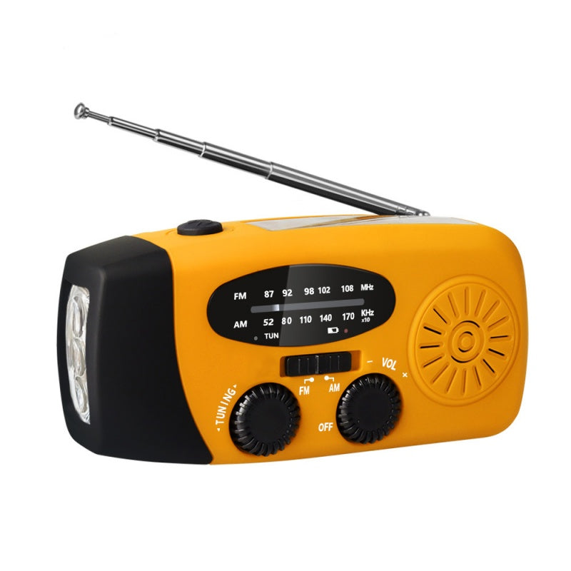 Notfallradio für Outdoor & Krisen – Tragbar, Solar- & Kurbelbetrieb 📻🌞