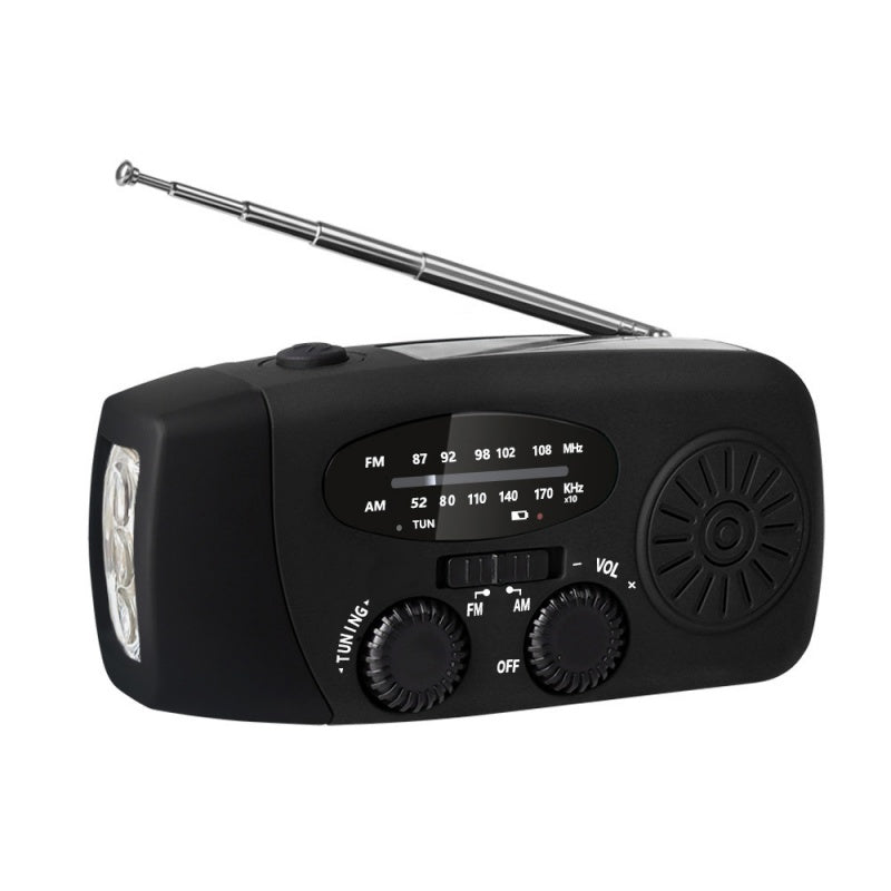 Notfallradio für Outdoor & Krisen – Tragbar, Solar- & Kurbelbetrieb 📻🌞