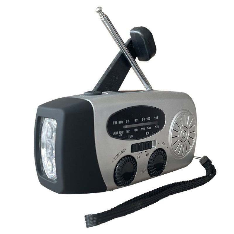 Notfallradio für Outdoor & Krisen – Tragbar, Solar- & Kurbelbetrieb 📻🌞