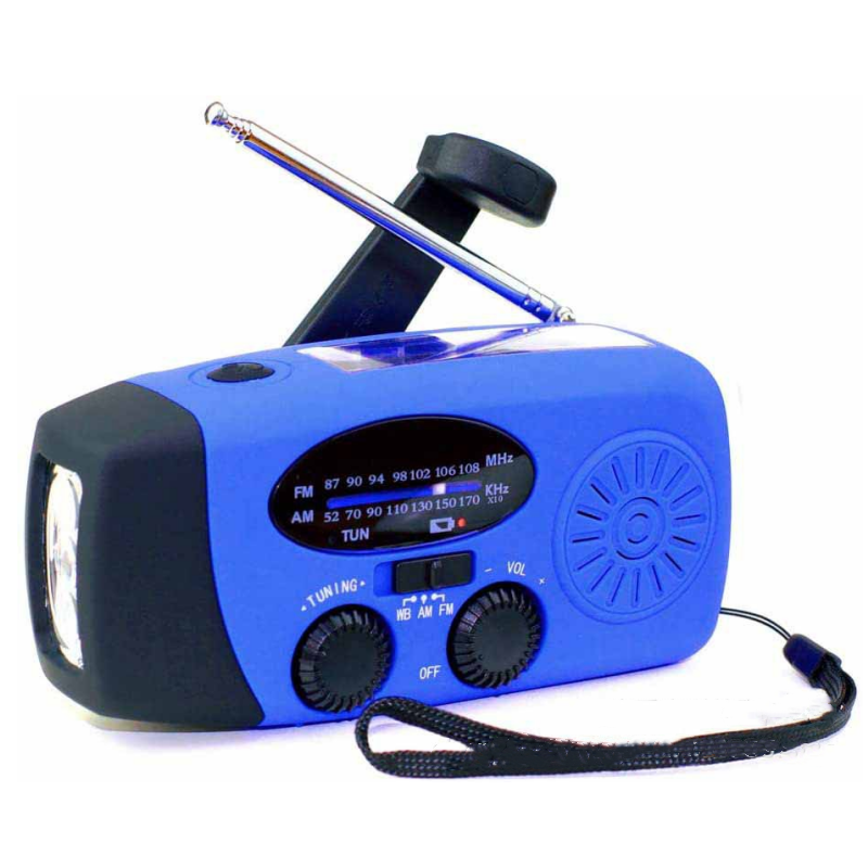 Notfallradio für Outdoor & Krisen – Tragbar, Solar- & Kurbelbetrieb 📻🌞