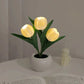🌷LED-Tulpenlampe, simuliertes Tulpen-Nachtlicht mit Vase, Tischlampe, Dekoration, geeignet für Zuhause, Wohnzimmer, Tischdekoration