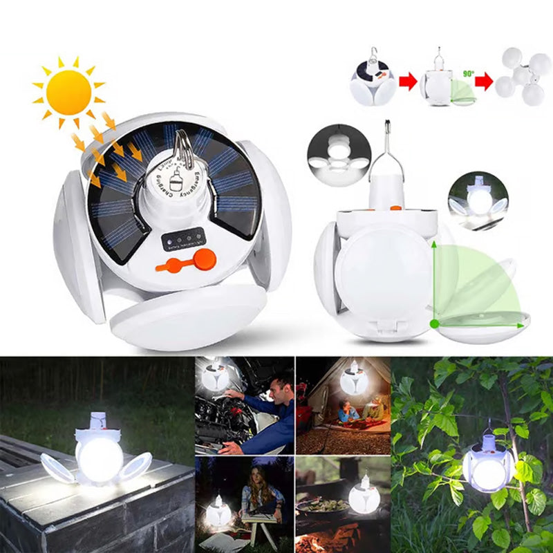 📢📢Kaufe 2 und erhalte 1 gratis⏰Solar-LED-Lampe – aufladbar, tragbar für Outdoor, Camping & Notfallbeleuchtung 🌞💡