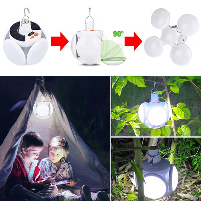 📢📢Kaufe 2 und erhalte 1 gratis⏰Solar-LED-Lampe – aufladbar, tragbar für Outdoor, Camping & Notfallbeleuchtung 🌞💡