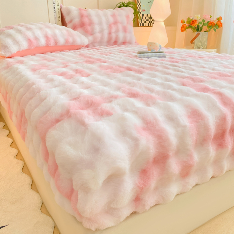 ☁️🛏️ Flauschiger Matratzenbezug – Warmer Spannbettlaken-Schoner für gemütliches Schlafen im Schlafzimmer