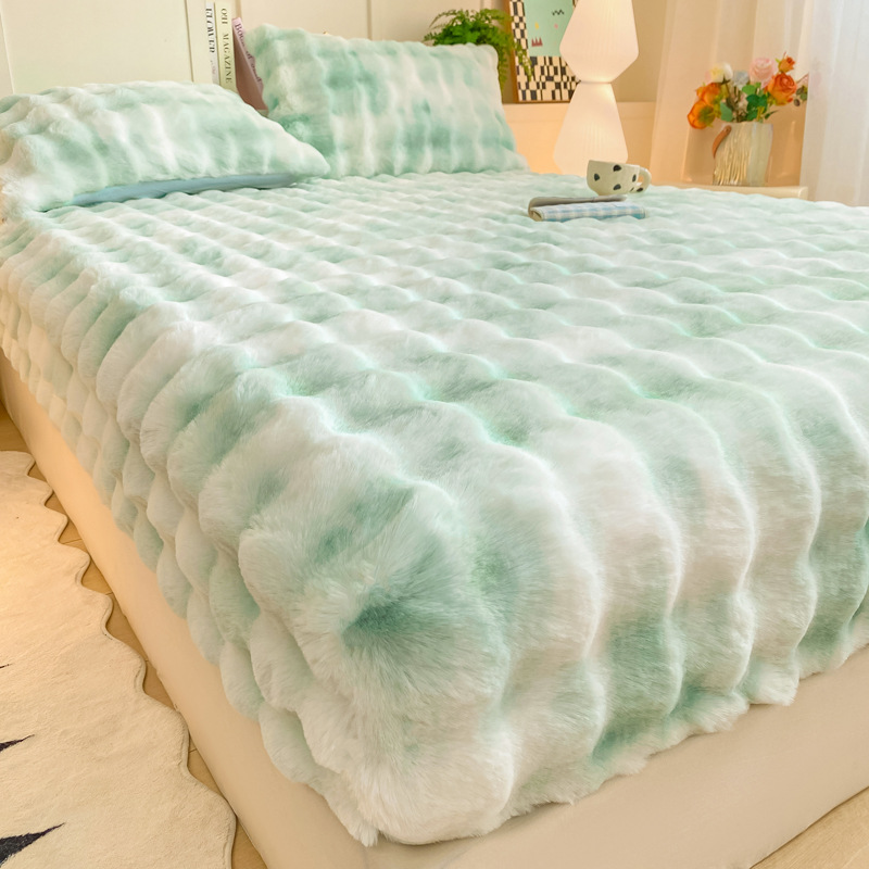 ☁️🛏️ Flauschiger Matratzenbezug – Warmer Spannbettlaken-Schoner für gemütliches Schlafen im Schlafzimmer