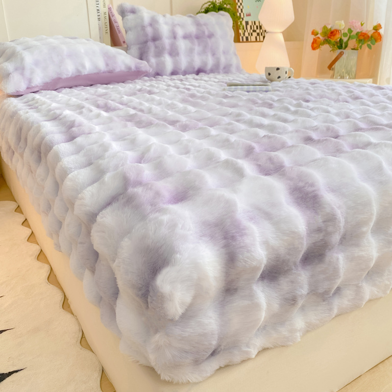 ☁️🛏️ Flauschiger Matratzenbezug – Warmer Spannbettlaken-Schoner für gemütliches Schlafen im Schlafzimmer