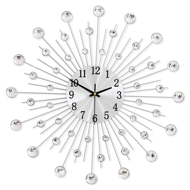 📢📢 50 % RABATT !! ⏰Kreative Metall-Wanduhr – dekorative Wohnzimmeruhr mit Quarzuhrwerk 🕰️✨