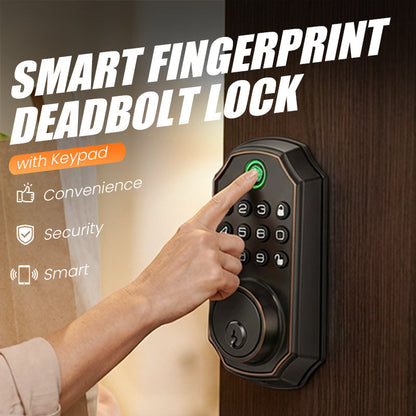 🔥Solange der Vorrat reicht 40 % Rabatt!🎉Intelligentes Fingerabdruck-Riegelschloss mit Tastatur