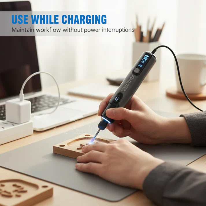 Mini USB-Lötkolben mit Digitalanzeige – Wiederaufladbar & tragbar für DIY- und Reparaturarbeiten 🔧⚡