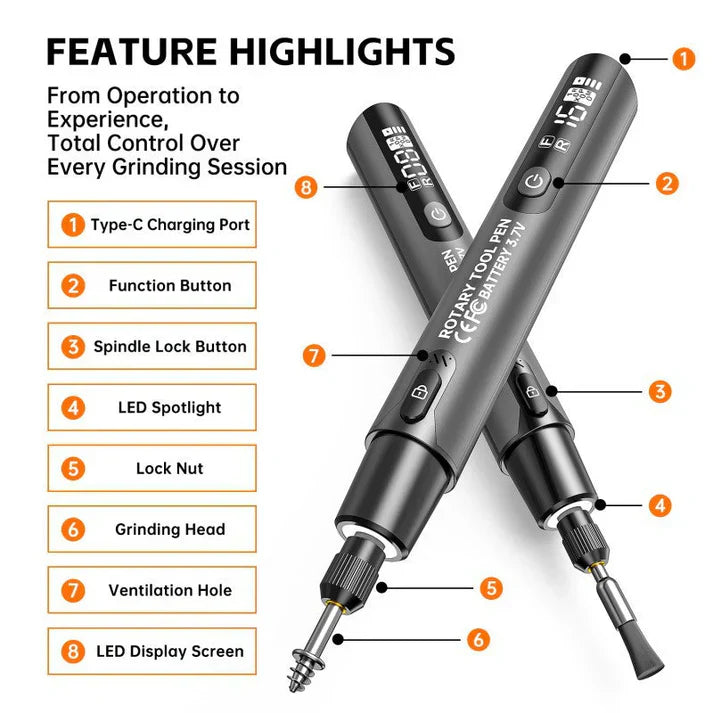 Mini USB-Lötkolben mit Digitalanzeige – Wiederaufladbar & tragbar für DIY- und Reparaturarbeiten 🔧⚡