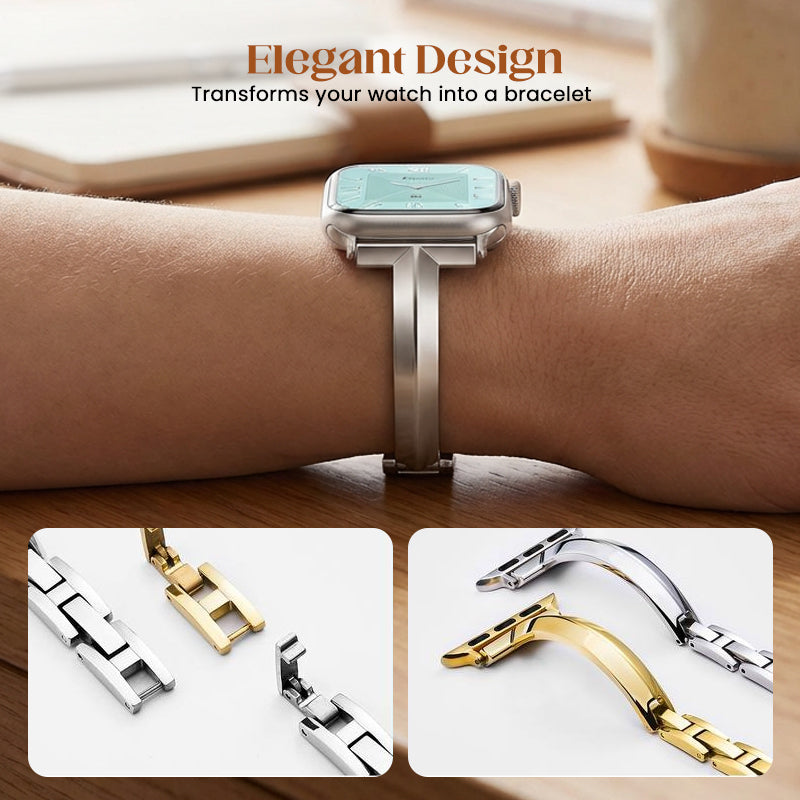 Edelstahl-Slim-Armband für Uhren