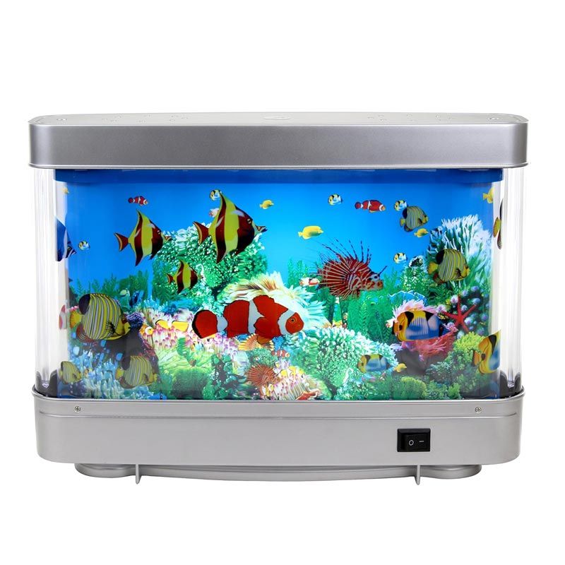 LED-Aquarium-Stimmungslicht mit realistischem Zierfisch-Design – Dekorative Tischlampe für Zuhause 🌊🐠