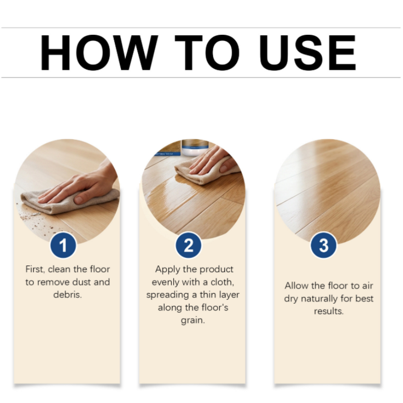 Bodenpflege-Politur – Repariert Kratzer und hinterlässt keine Schäden auf Holz- oder Fliesenböden 🧽✨