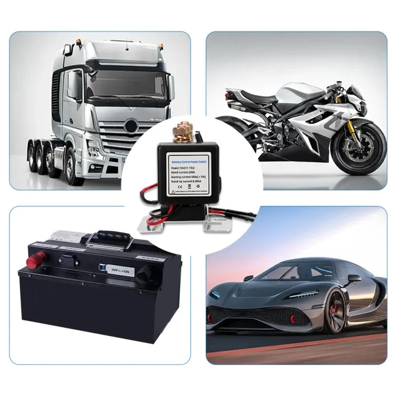 500A Auto-Batterie-Not-Aus-Schalter mit Fernbedienung – Drahtlose Stromabschaltung für Autos 🚗🔌