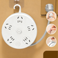 Runde Steckdosenleiste mit Kabelaufwicklung – Mit Schalter & USB-Ladeanschlüssen für Zuhause 🔌🏠