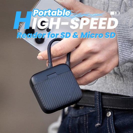 Tragbarer USB-C Kartenleser für SD & Micro SD