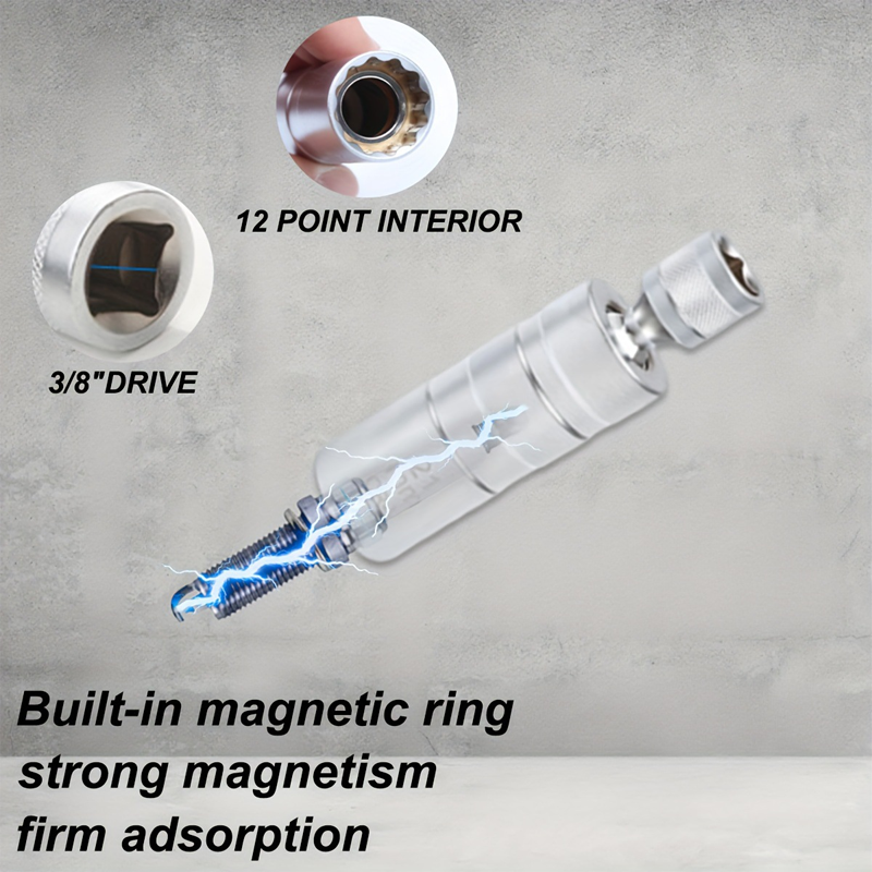 10-teiliges magnetisches Dreh-Zündkerzenstecknuss-Set