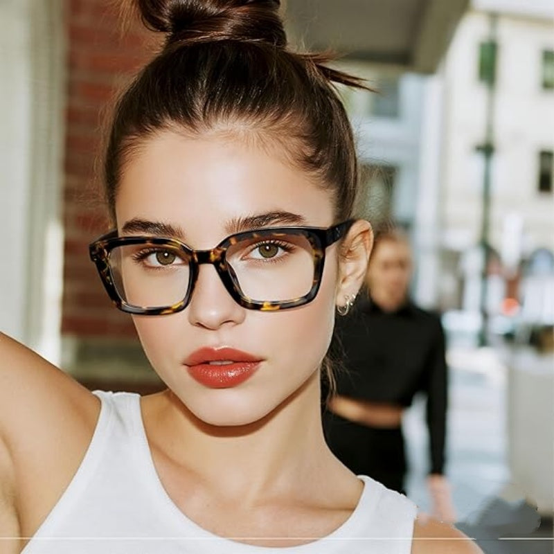 Modische Lesebrille – Quadratisch, Blaulichtschutz & klare Sicht für Arbeit & Freizeit 🕶️✨