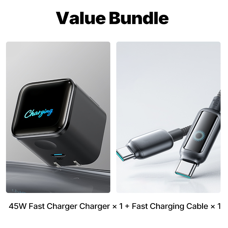 45W USB-C-Netzteil „SafeCharge Smart“ – kompatibel mit iPhone & iPhone Pro Max (Fast Charge) – sicher, intelligent & leistungsstark