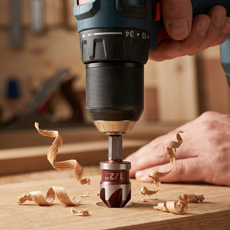 82° Senker mit 5 Schneiden – Zentrier-Senkbohrer-Set für Holzarbeiten 🪵🔩