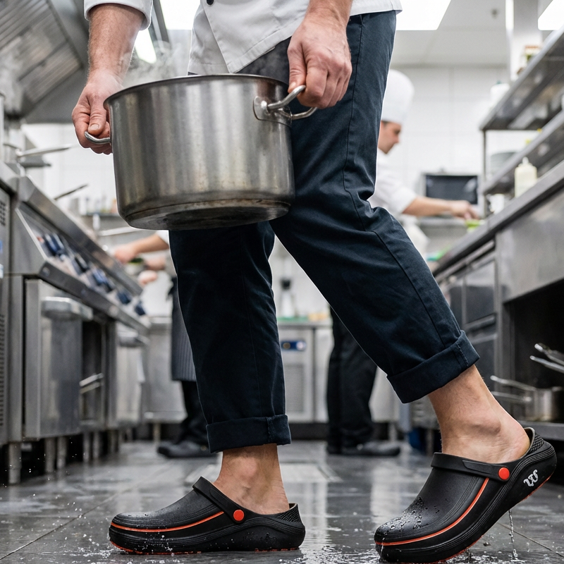 👟 Rutschfeste Küchen- & Arbeitsschuhe – wasser- & ölbeständig, atmungsaktiv & bequem, ideal für Köche, Ärzte & Pflegekräfte 🍳🏥