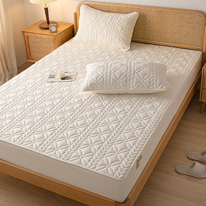 Wasserdichter Matratzenschoner aus Baumwolle – Gepolstert, atmungsaktiv & staubdicht 🛏️💧