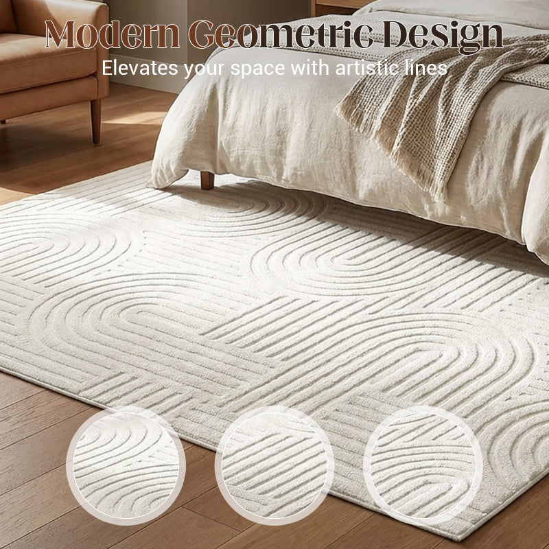 🛍️ 50 % Rabatt – Hochwertiger Kristallflor-Teppich – minimalistisches Linien-Design, weich wie Kaschmir, vielseitig für Flur, Wohnzimmer & Schlafzimmer 🏠