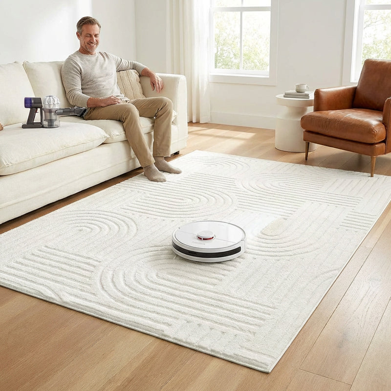 🛍️ 50 % Rabatt – Hochwertiger Kristallflor-Teppich – minimalistisches Linien-Design, weich wie Kaschmir, vielseitig für Flur, Wohnzimmer & Schlafzimmer 🏠